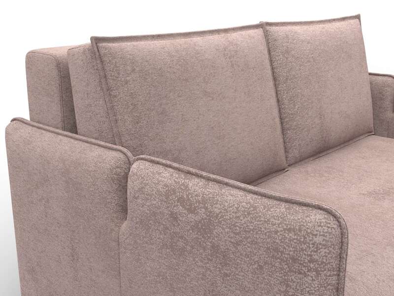 Диван прямой Лига-117, Велюр, TOWER 05 бежевый