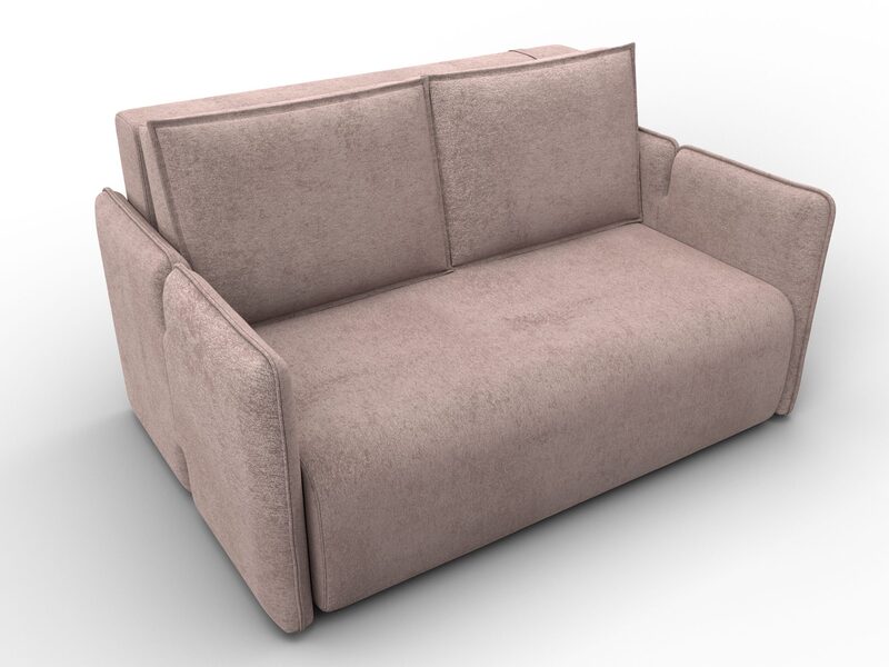 Диван прямой Лига-117, Велюр, TOWER 05 бежевый