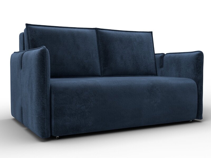 Диван прямой Лига-117, Велюр, TOWER 13 синий