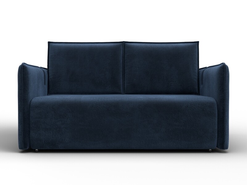 Диван прямой Лига-117, Велюр, TOWER 13 синий