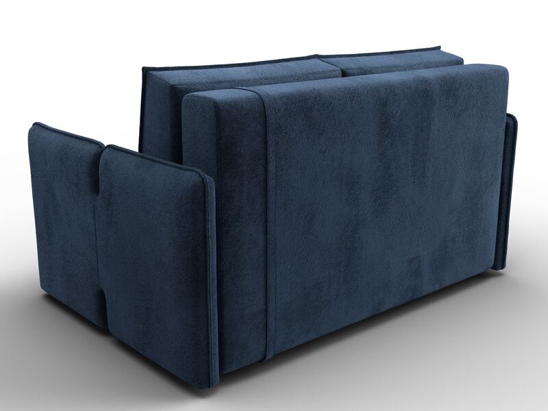 Диван прямой Лига-117, Велюр, TOWER 13 синий