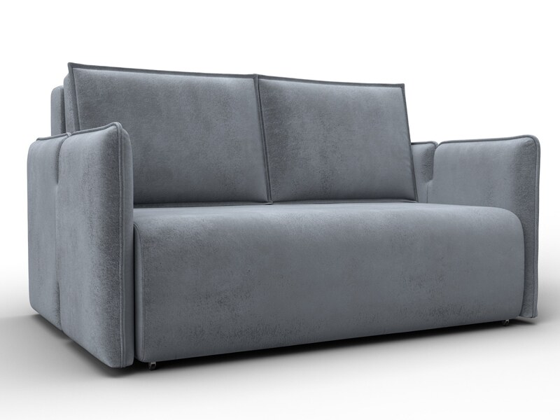 Диван прямой Лига-117, Велюр, TOWER 10 серый