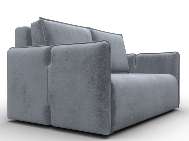 Диван прямой Лига-117, Велюр, TOWER 10 серый