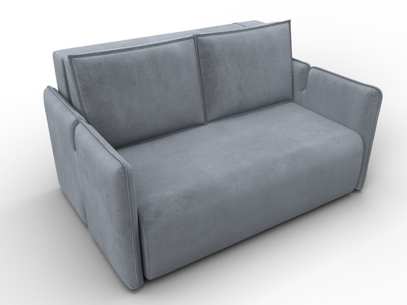Диван прямой Лига-117, Велюр, TOWER 10 серый