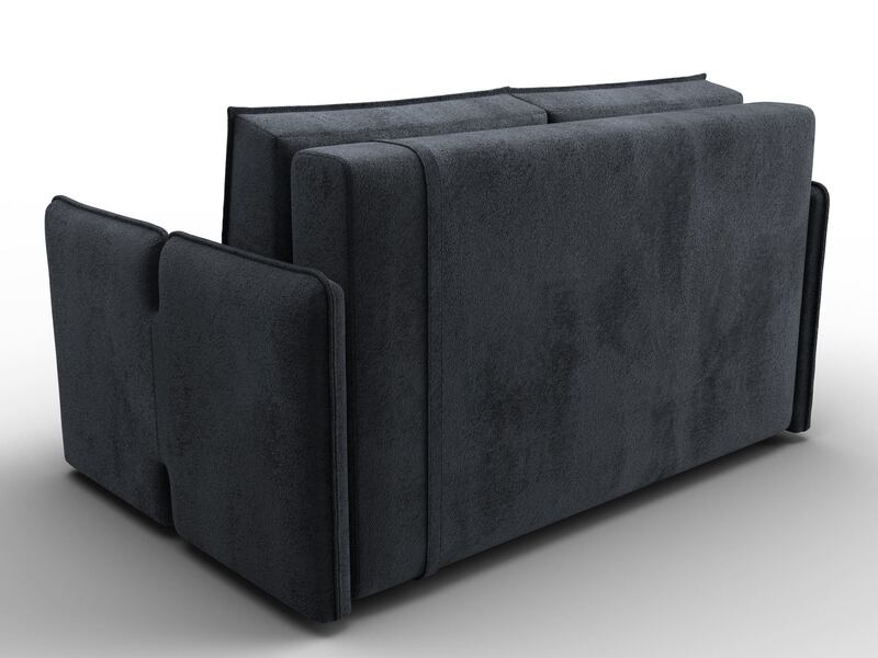 Диван прямой Лига-117, Велюр, TOWER 11 темно-серый