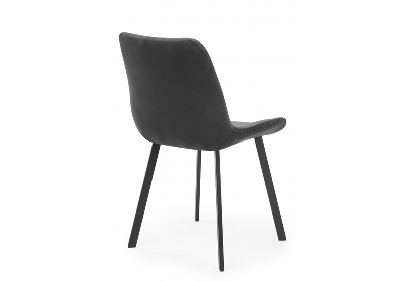 Стул на металлокаркасе, Челси 360 П темно-серый (zd 995) / черный np