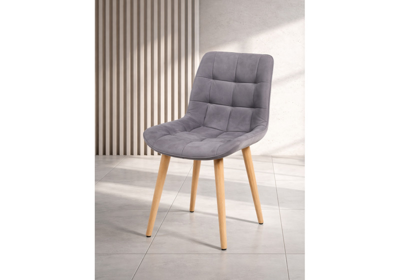 Стул деревянный, Челси 360 темно-серый (zd 995) / светлое дерево np