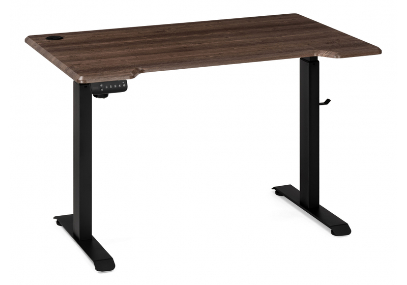 Компьютерный стол, Маркос с механизмом подъема 120х75х75 черный / кантри орех