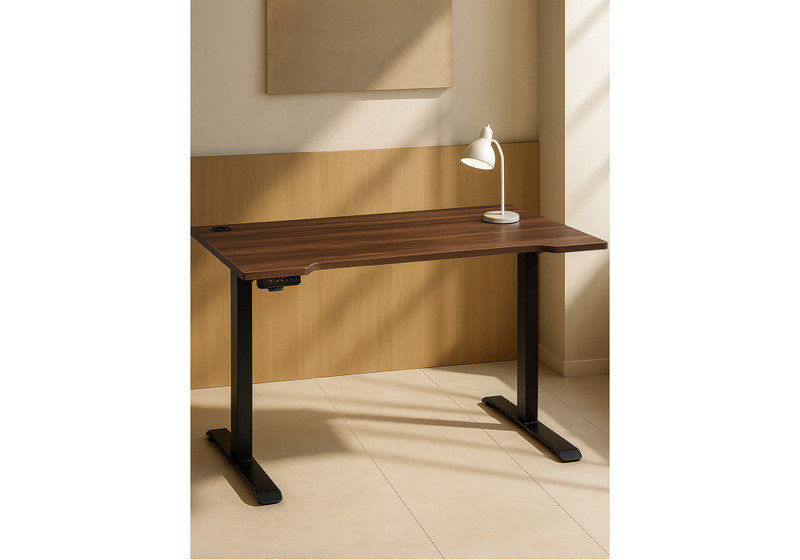 Компьютерный стол, Маркос с механизмом подъема 120х75х75 черный / кантри орех