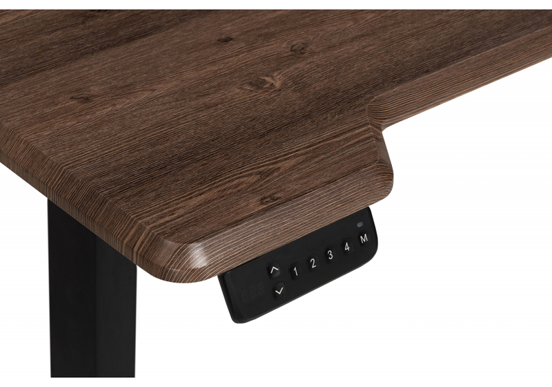 Компьютерный стол, Маркос с механизмом подъема 120х75х75 черный / кантри орех