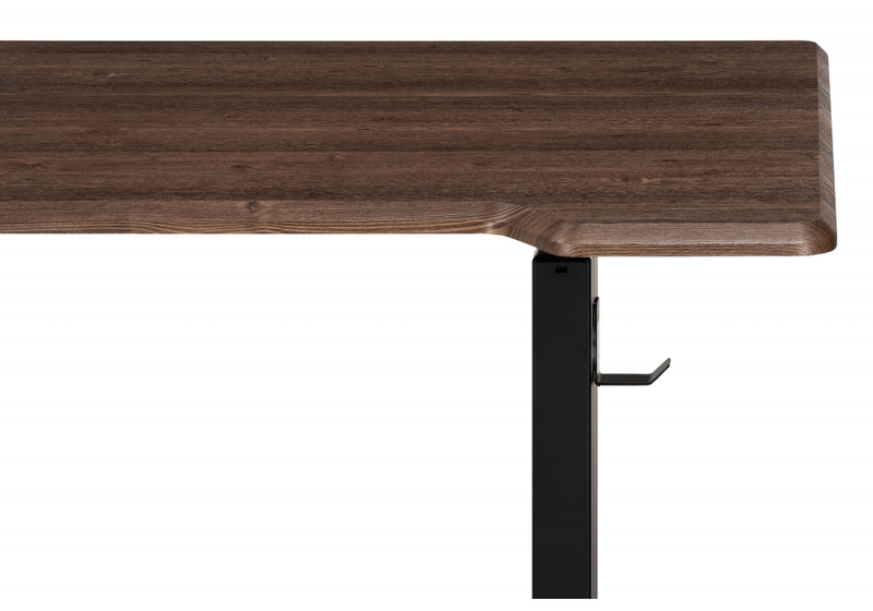 Компьютерный стол, Маркос с механизмом подъема 120х75х75 черный / кантри орех