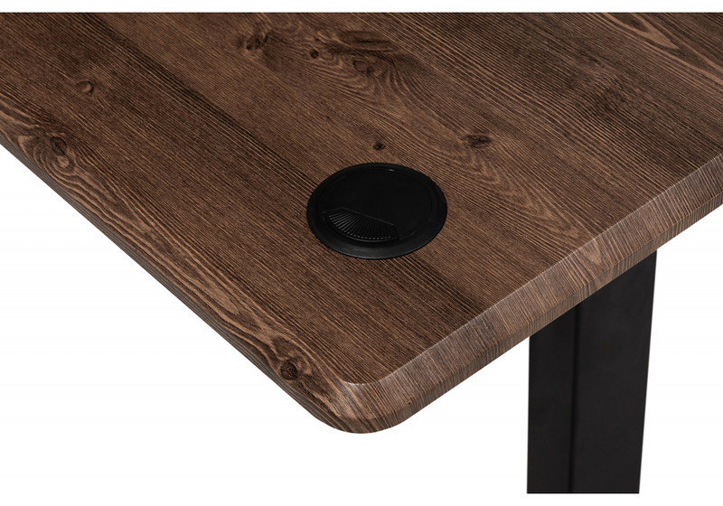 Компьютерный стол, Маркос с механизмом подъема 120х75х75 черный / кантри орех