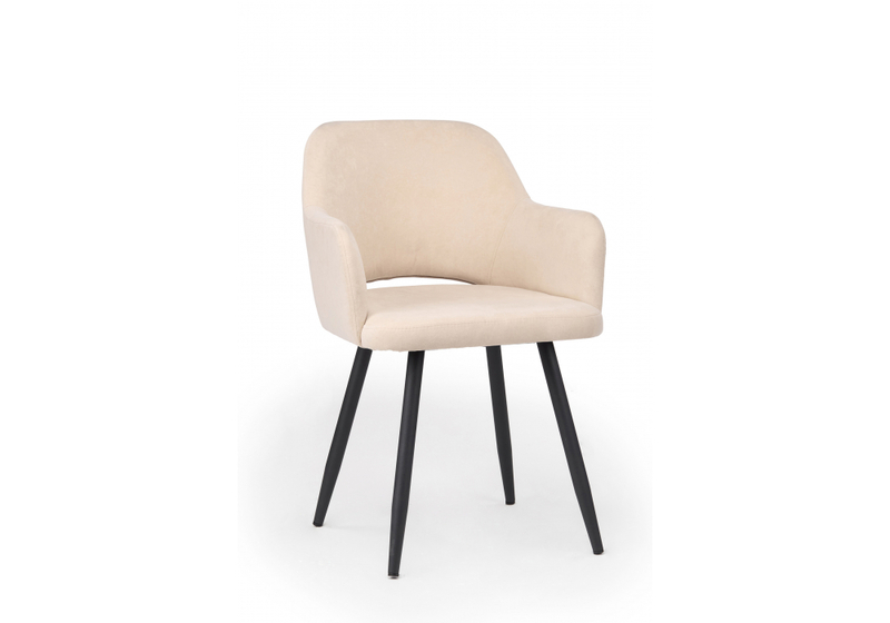 Стул на металлокаркасе, Эолин 360 бежевый (glory 03) / черный