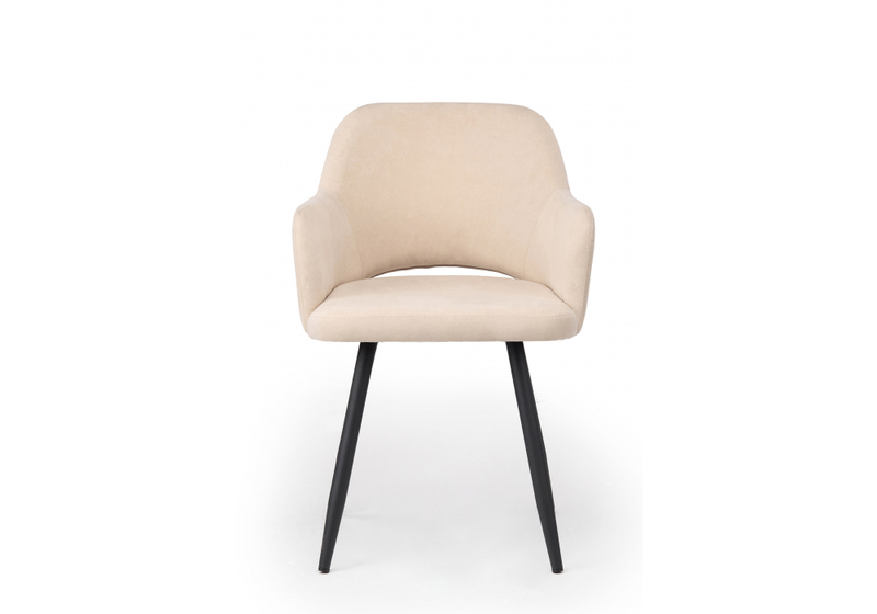 Стул на металлокаркасе, Эолин 360 бежевый (glory 03) / черный