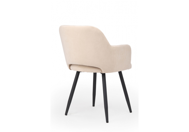 Стул на металлокаркасе, Эолин 360 бежевый (glory 03) / черный