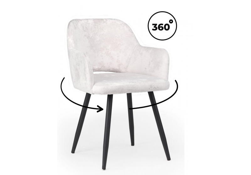 Стул на металлокаркасе, Эолин 360 светло-бежевый (simple 011) / черный