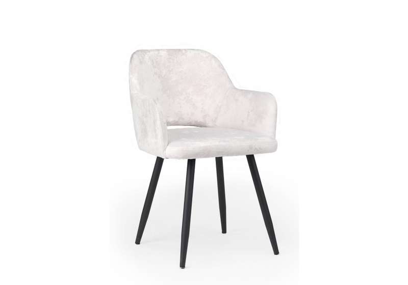 Стул на металлокаркасе, Эолин 360 светло-бежевый (simple 011) / черный