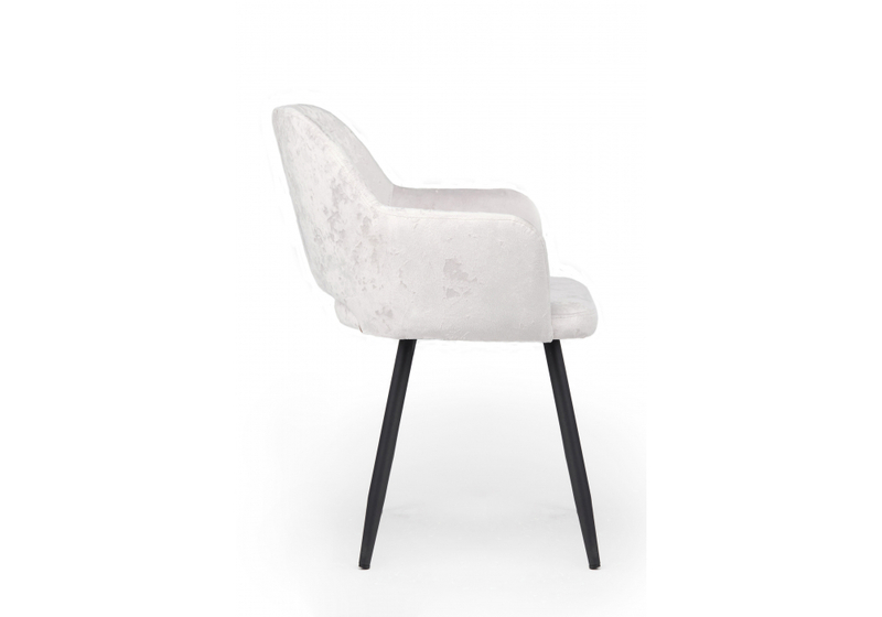 Стул на металлокаркасе, Эолин 360 светло-бежевый (simple 011) / черный