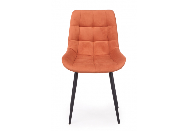 Стул на металлокаркасе, Челси 360 К терракотовый (zd 432) / черный np