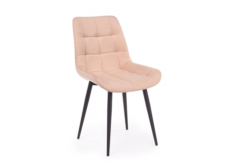 Стул на металлокаркасе, Челси 360 К бежевый (zd 210) / черный np