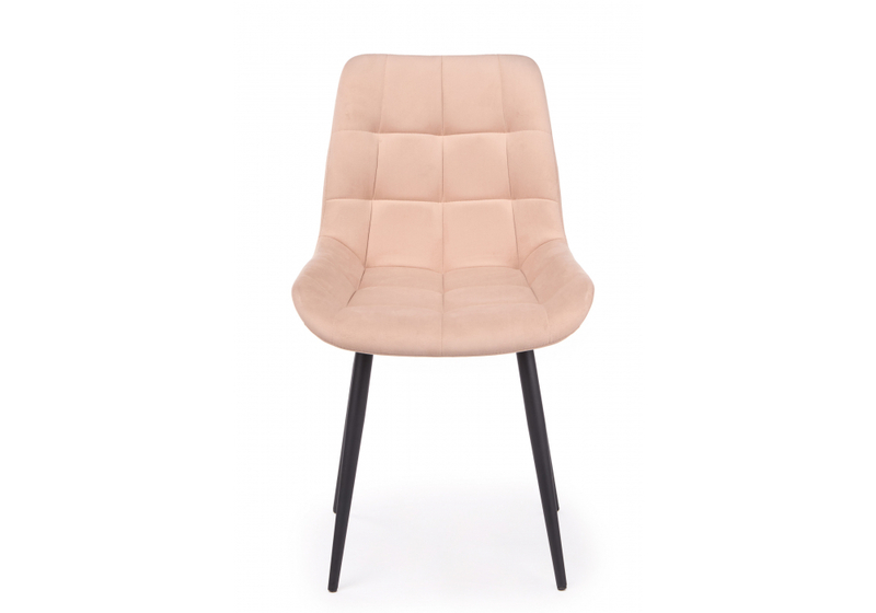 Стул на металлокаркасе, Челси 360 К бежевый (zd 210) / черный np