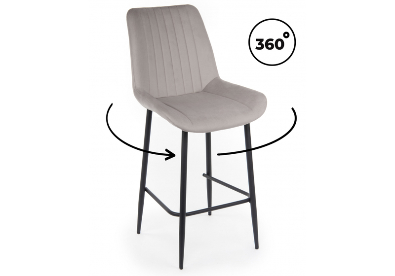 Барный стул, Седа 360 латте (zd 290) / черный np