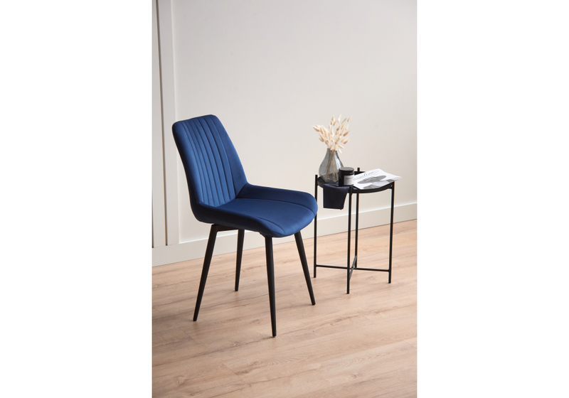 Стул на металлокаркасе, Седа 360 синий (zd 798) / черный np