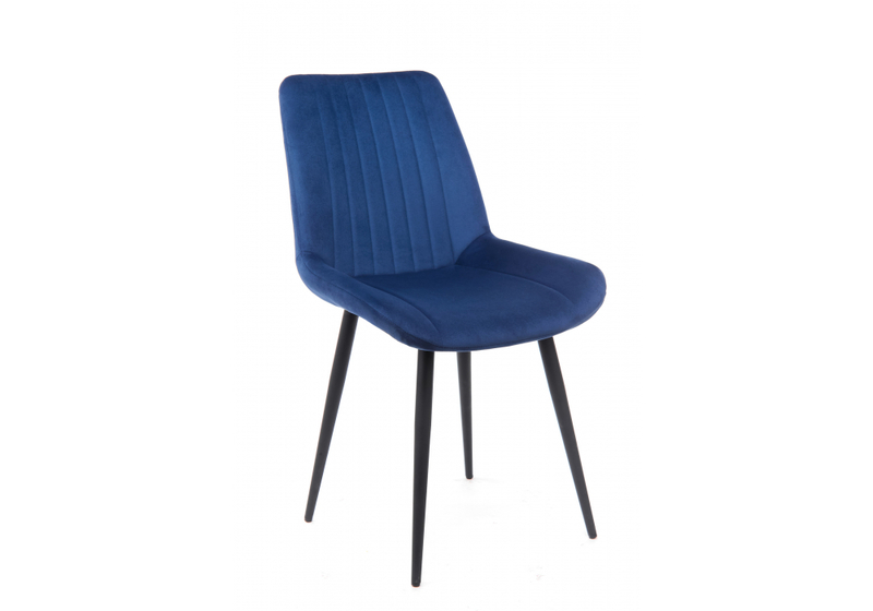 Стул на металлокаркасе, Седа 360 синий (zd 798) / черный np