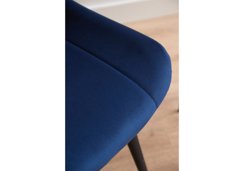 Стул на металлокаркасе, Седа 360 синий (zd 798) / черный np