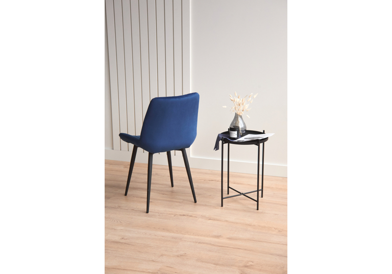 Стул на металлокаркасе, Седа 360 синий (zd 798) / черный np