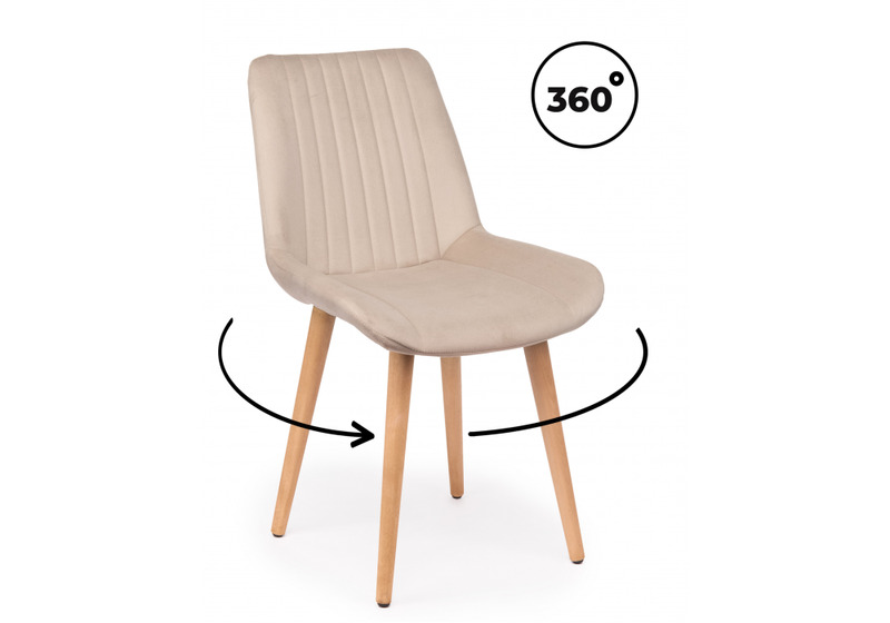 Стул деревянный, Седа 360 бежевый (zd 210) / светлое дерево np