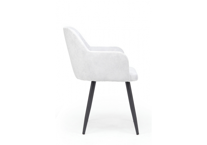 Стул на металлокаркасе, Инфини 360 светло-серый (ocean 021) / черный