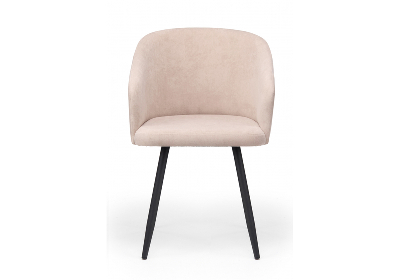 Стул на металлокаркасе, Монер 360 латте (glory 10) / черный