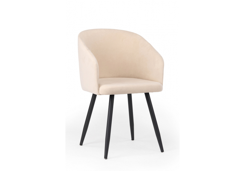 Стул на металлокаркасе, Монер 360 бежевый (glory 03) / черный