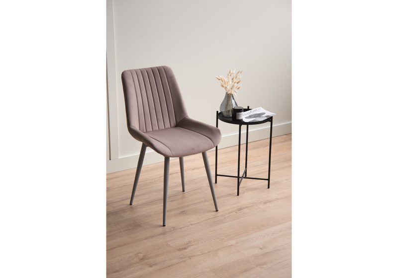 Стул на металлокаркасе, Седа 360 латте (zd 290) / серый np