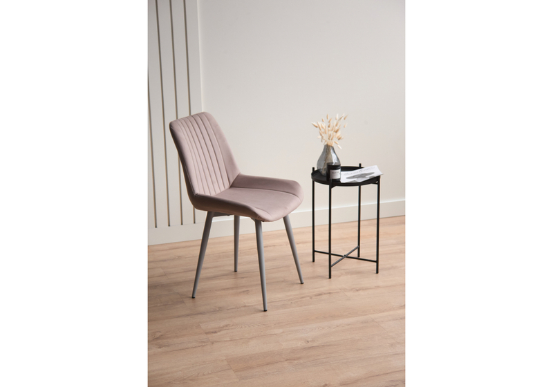 Стул на металлокаркасе, Седа латте (zd 290) / серый np