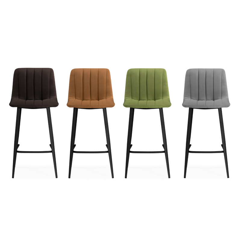 Барный стул, Дани темно-серый / черный