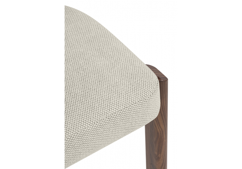 Стул на металлокаркасе, Bandi бежевый / орех