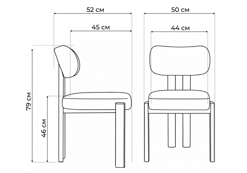 Стул на металлокаркасе, Bandi бежевый / орех