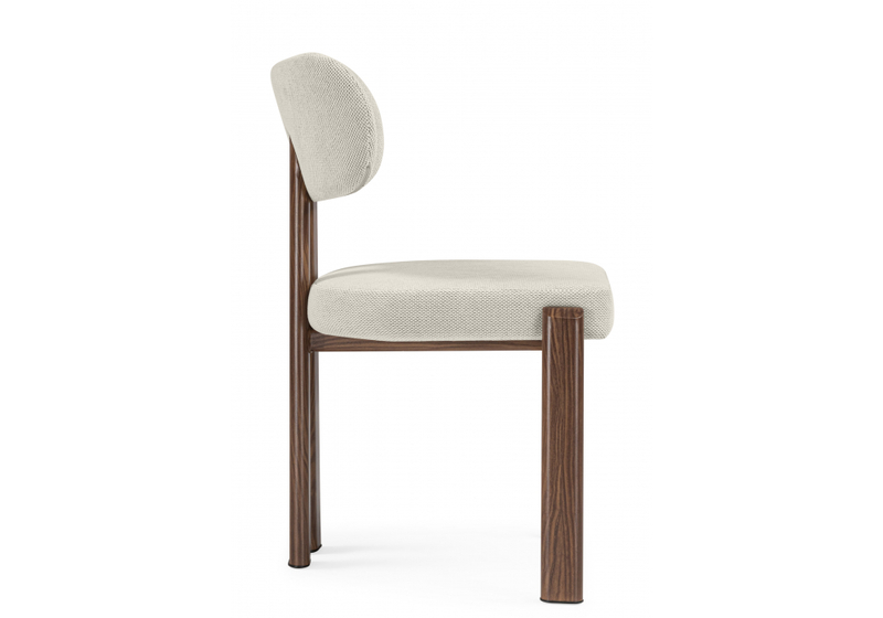 Стул на металлокаркасе, Bandi бежевый / орех