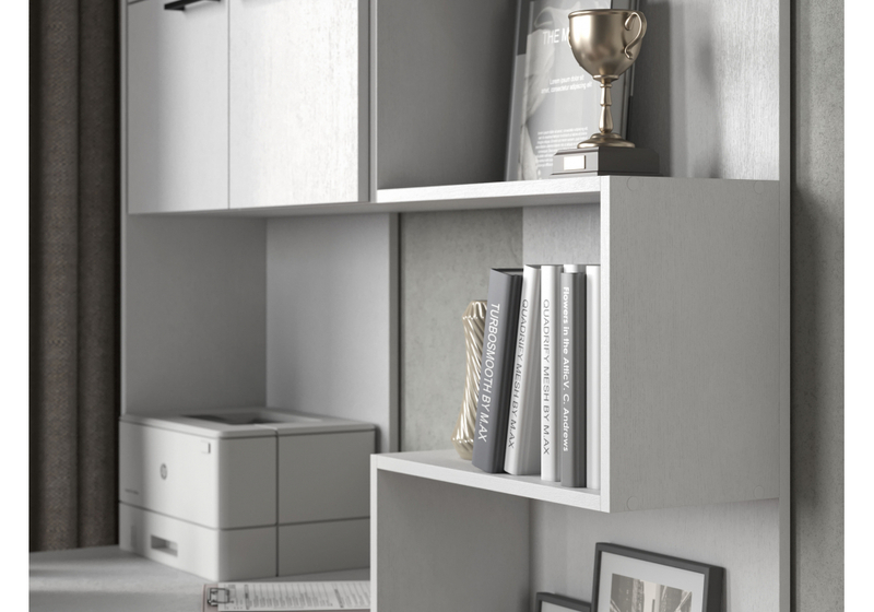 Компьютерный стол, Эльброни левый белый