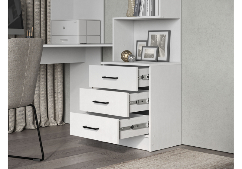 Компьютерный стол, Эльброни левый белый