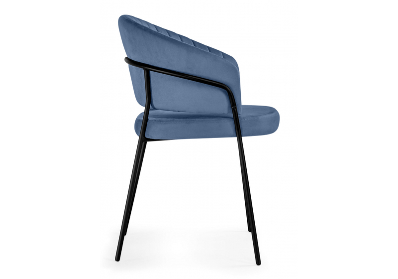 Стул на металлокаркасе, Лео синий Brendy Classic Blue 08 / черный