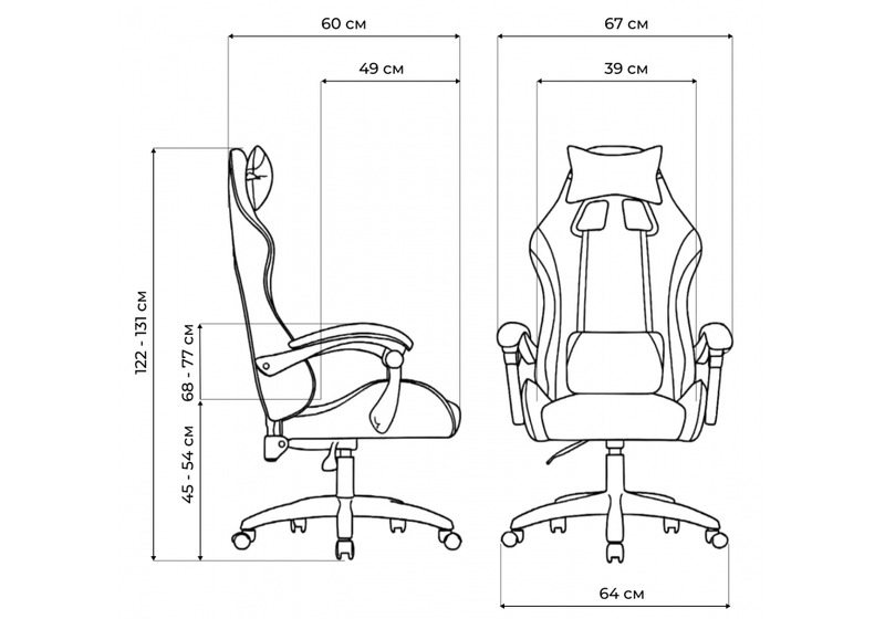 Офисное кресло, Rodas black / blue