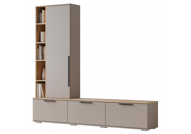 ТВ-тумба, Филеста кашемир / дуб вотан