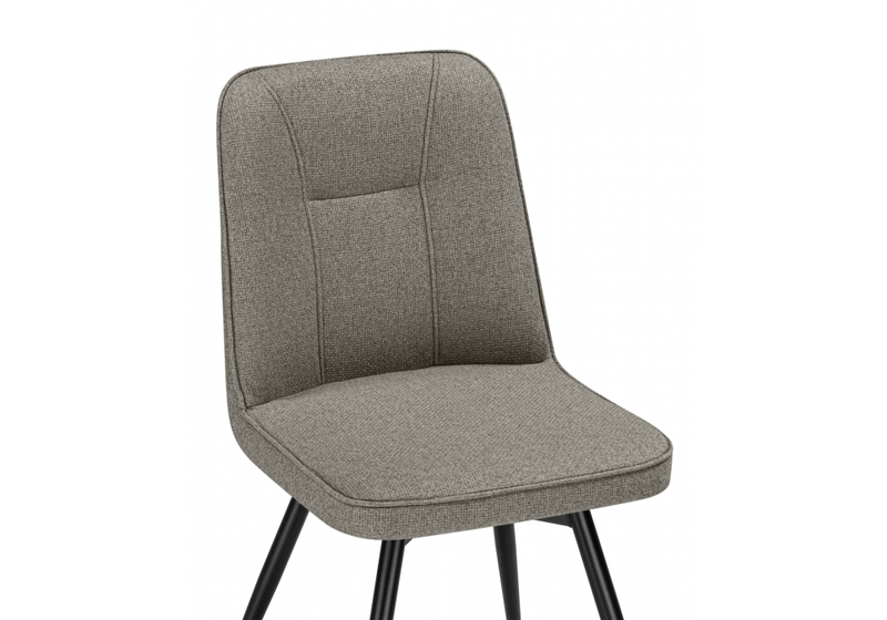 Стул на металлокаркасе, Texas 3 поворотный светло-серый / черный