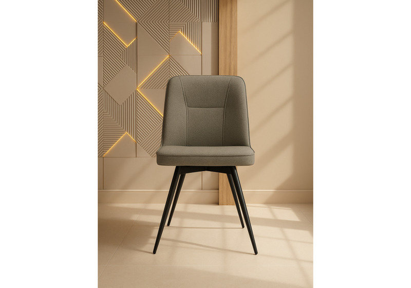 Стул на металлокаркасе, Texas 3 поворотный светло-серый / черный