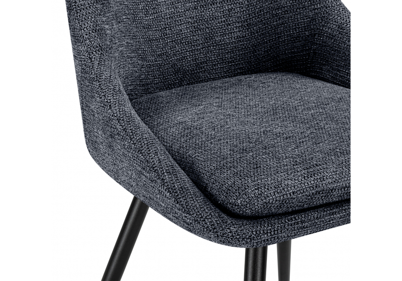 Стул на металлокаркасе, Avian вращающийся темно-серый / черный