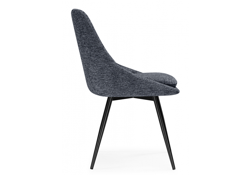 Стул на металлокаркасе, Avian вращающийся темно-серый / черный