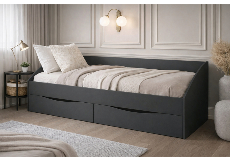 Кровать, Эриол 90x200 графит